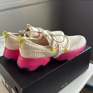 Sorel Kinetic Impact Lace Sneakers in Natural, Cactus Pink